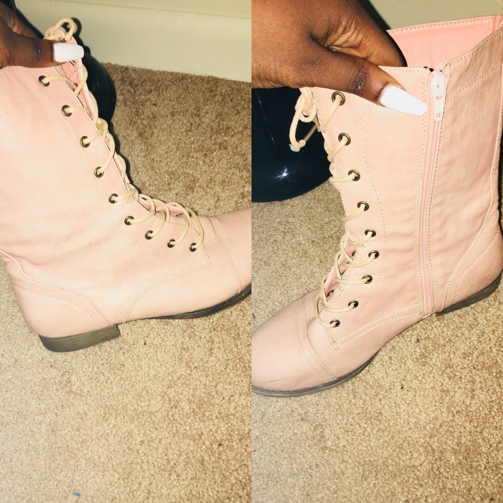 Pink boots